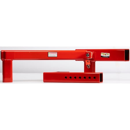 The Equipment Lock Company Cushion Tire Lift Lock secures the forklift steer tire in the turned position CTLL-RK